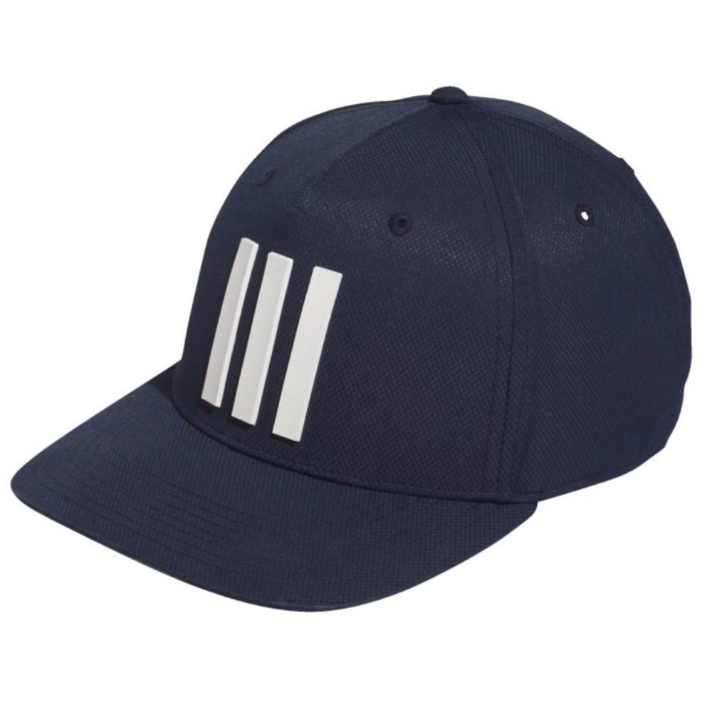 Adidas Navy Cap with White Stripes Tour Cap
